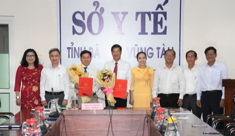 Bổ nhiệm hai phó giám đốc Sở Y tế Bà Rịa-Vũng Tàu Sở Y tế tỉnh Bà Rịa-Vũng Tàu