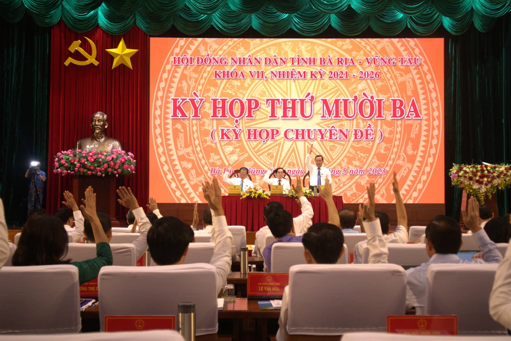 HĐND tỉnh Bà Rịa-Vũng Tàu thông qua hai nghị quyết quan trọng về giao thông kết nối. Ảnh: TK HĐND tỉnh Bà Rịa-Vũng Tàu thông qua hai nghị quyết quan trọng về giao thông kết nối. Ảnh: TK