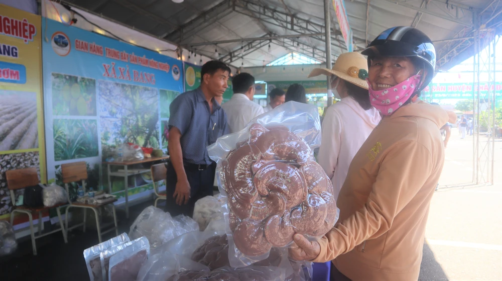 Người dân đến hội chợ tìm mua các sản phẩm nông nghiệp. Ảnh: TK