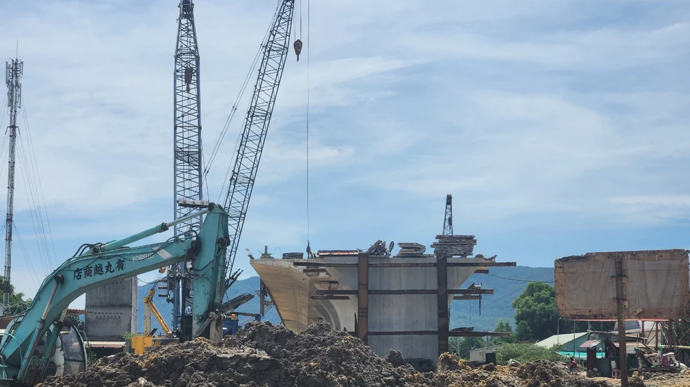 Tuyến đường 991B, thị xã Phú Mỹ được khởi công xây dựng từ năm 2018 bằng nguồn vốn trung ương và tỉnh. Ảnh: TK