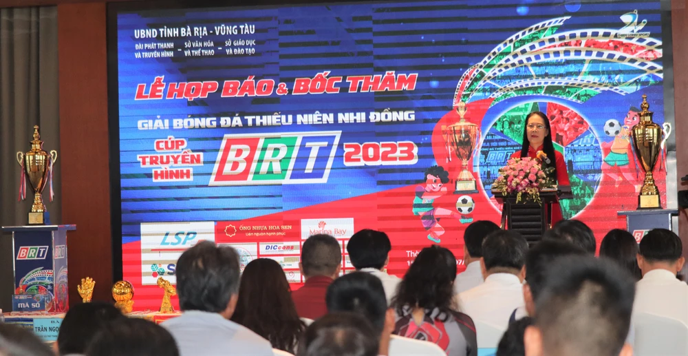 Họp báo giới thiệu Cup BRT lần thứ tư năm 2023. Ảnh: TK