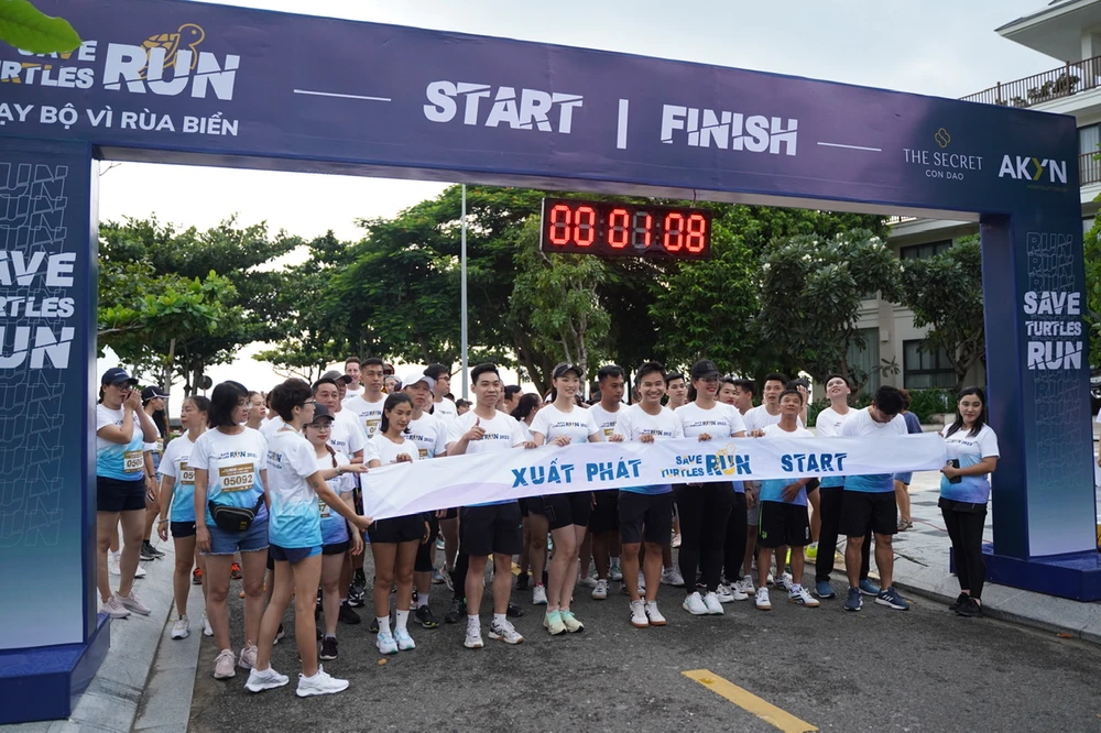 Giải chạy vì rùa biển ở Côn Đảo lần thứ 2, năm 2023. Ảnh: Mạnh Cường