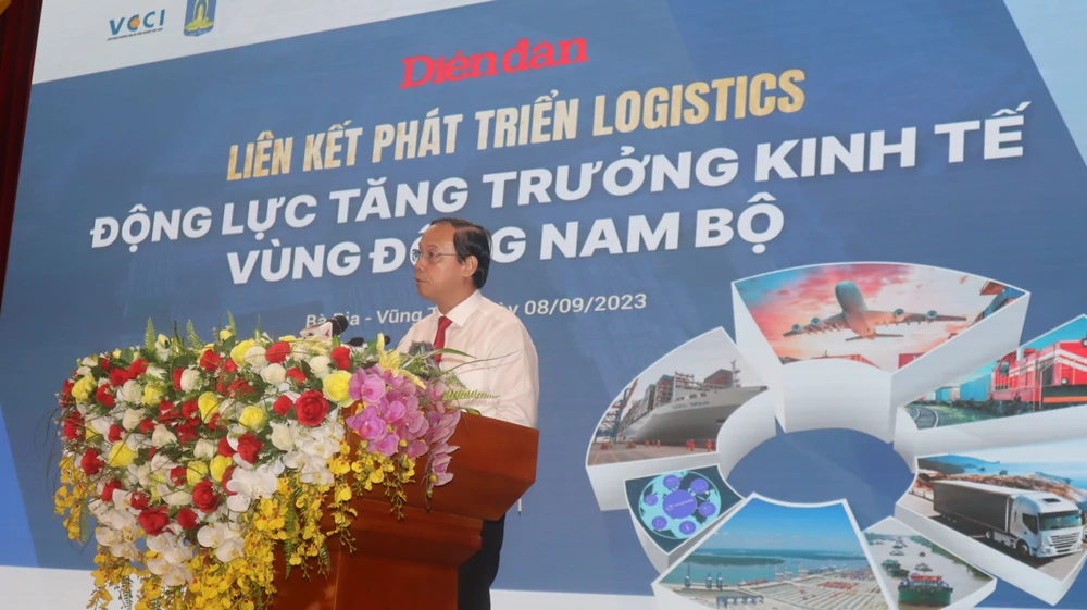 Ông Nguyễn Văn Thọ, Chủ tịch UBND tỉnh Bà Rịa- Vũng Tàu phát biểu tại diễn đàn. Ảnh: TK