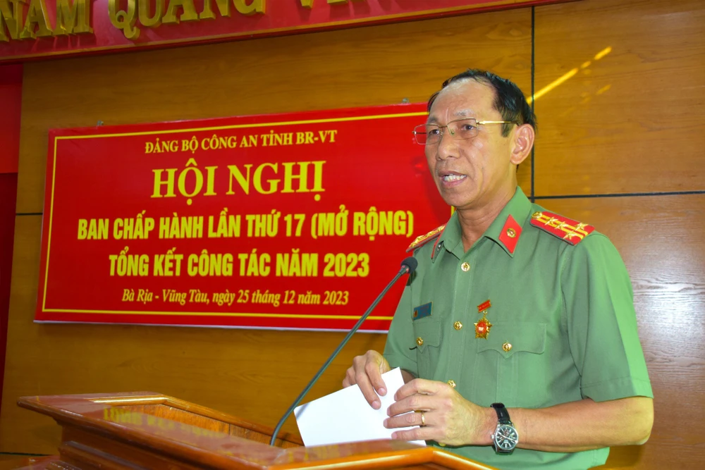 Giám đốc công an Bà Rịa- Vũng Tàu được nhận Kỷ niệm chương về công tác Đảng năm 2023