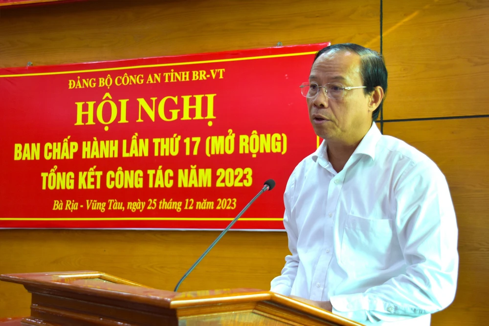 Giám đốc công an Bà Rịa- Vũng Tàu được nhận Kỷ niệm chương về công tác Đảng năm 2023