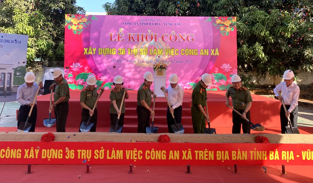 Bà Rịa- Vũng Tàu: Khởi động dự án xây dựng 36 trụ sở công an xã mới