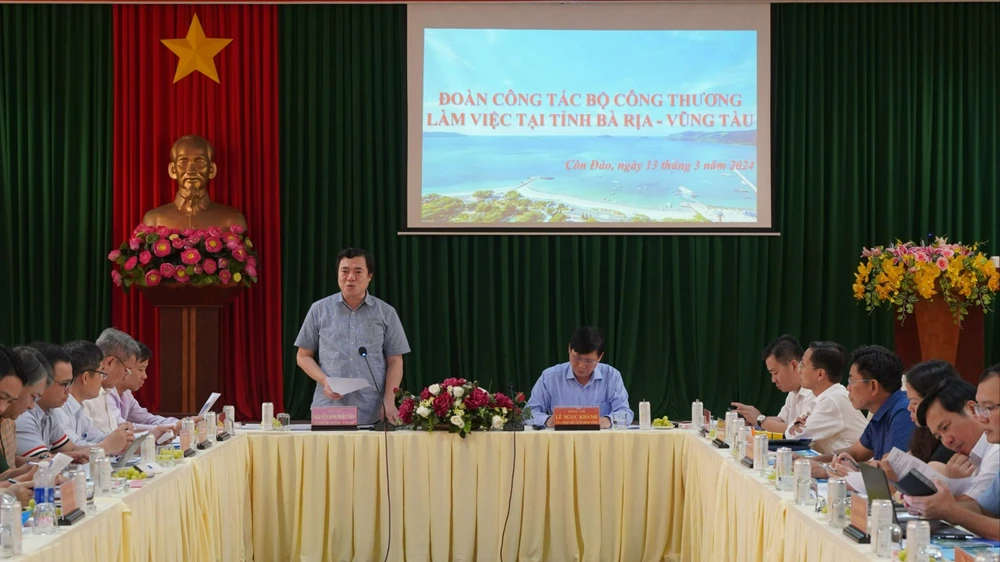 Thứ trưởng Bộ Công Thương khảo sát thực tế khu vực tiếp bờ dự án kéo điện lưới ra Côn Đảo