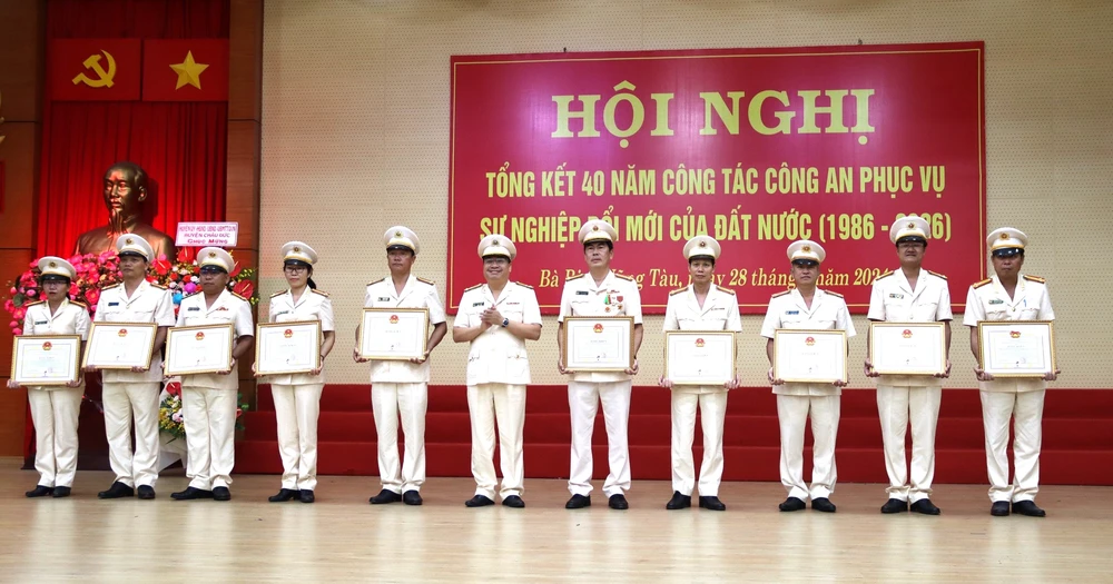 Công an tỉnh Bà Rịa- Vũng Tàu tổng kết 40 năm công tác công an phục vụ sự nghiệp đổi mới đất nước
