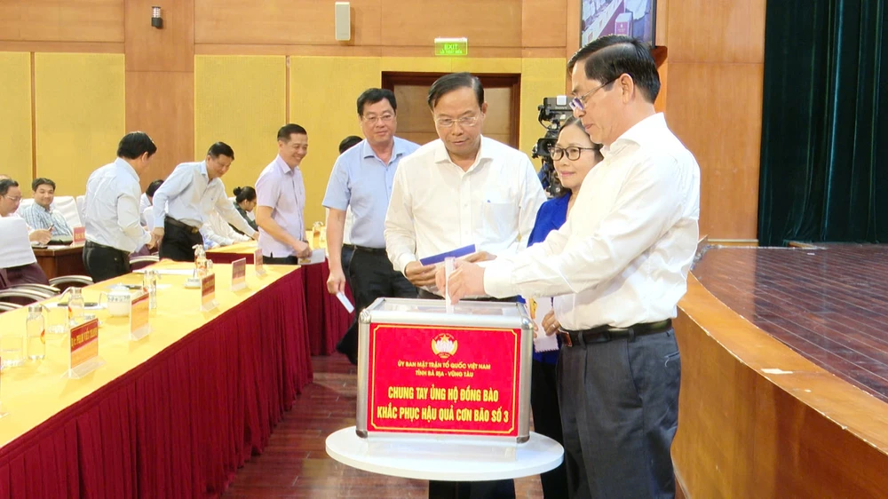 Bà Rịa- Vũng Tàu hỗ trợ 51 tỉ đồng cho 26 đồng bào tỉnh miền Bắc bị thiệt hại do bão số 3