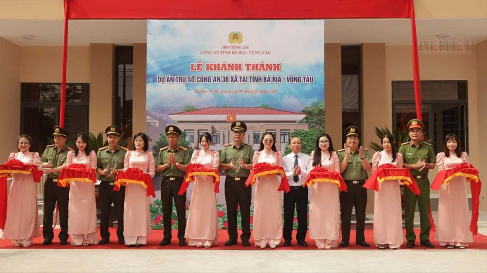 Bà Rịa- Vũng Tàu khánh thành, đưa vào sử dụng 36 trụ sở công an xã