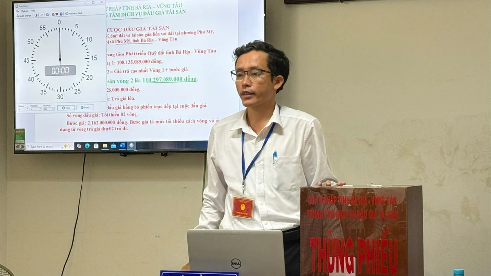 Bà Rịa - Vũng Tàu đấu giá đất thành công khu đất làm dự án bệnh viện, thu hơn 110 tỉ