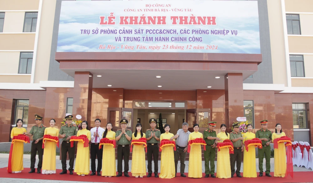 Công an Bà Rịa – Vũng Tàu khánh thành trụ sở phòng Cảnh sát PCCC & CNCH, trung tâm Hành chính công