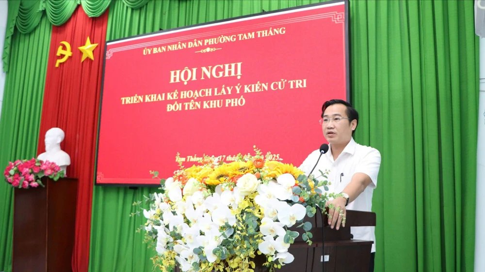 TP.HCM: Dự kiến phương án đổi tên các khu phố của phường Tam Thắng như thế nào ?