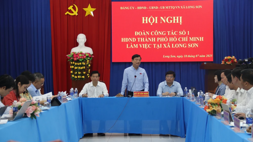 TP.HCM: Chủ tịch HĐND Võ Văn Minh làm việc tại xã Long Sơn