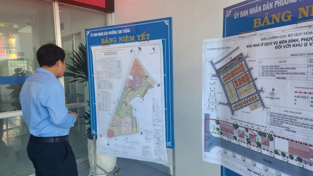 Phường Tam Thắng công bố các dự án có quy hoạch chi tiết được miễn giấy phép xây dựng