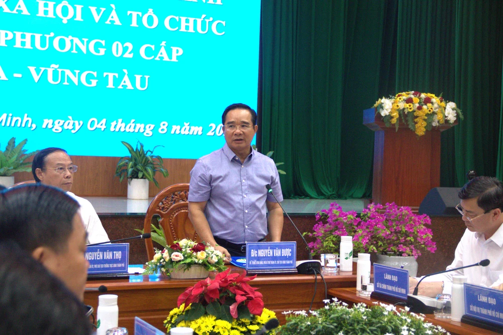 Chủ tịch UBND TP.HCM Nguyễn Văn Được làm việc với các phường, xã, đặc khu thuộc khu vực Bà Rịa - Vũng Tàu