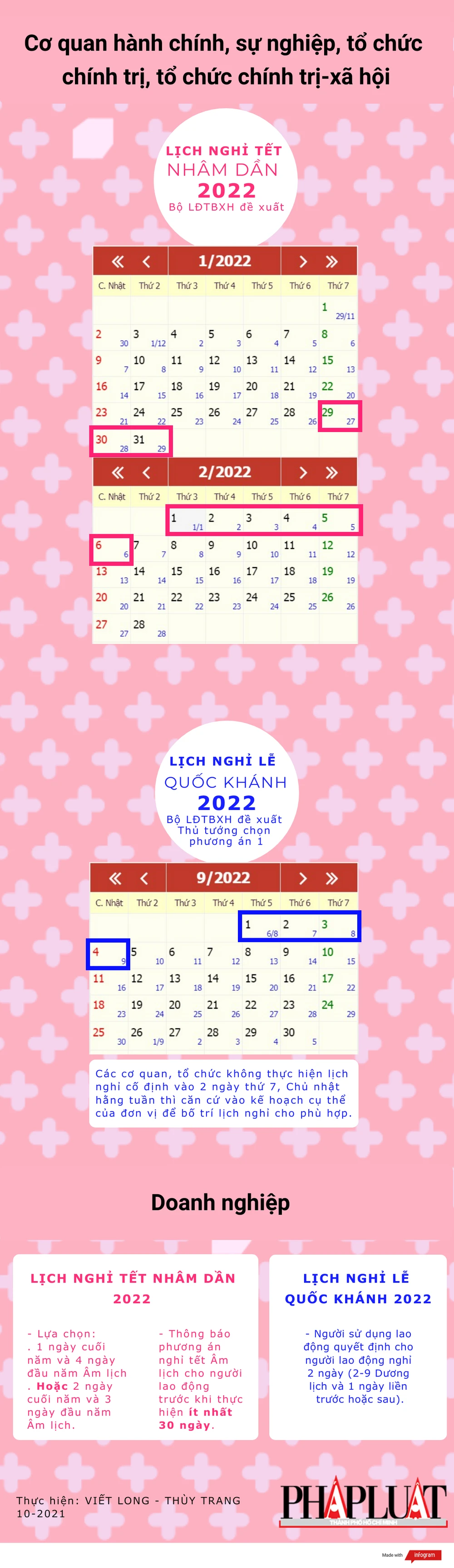 lịch nghỉ tết Nhâm Dần 2022