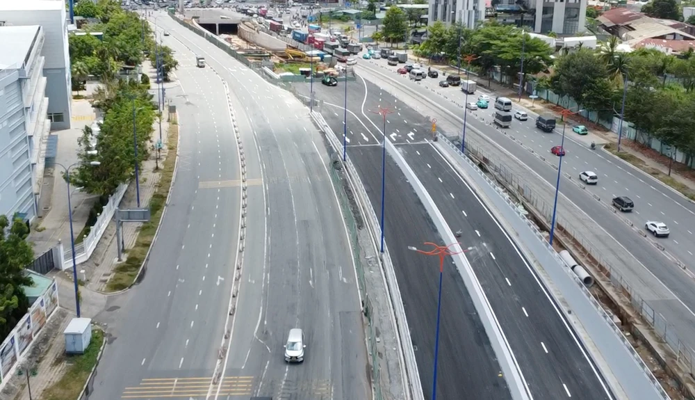 Sau khi hoàn thành, hầm chui An Phú sẽ giúp các phương tiện lưu thông nhanh hơn