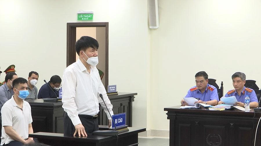 Bị cáo Trương Quốc Cường tại tòa. Ảnh: UYÊN TRANG