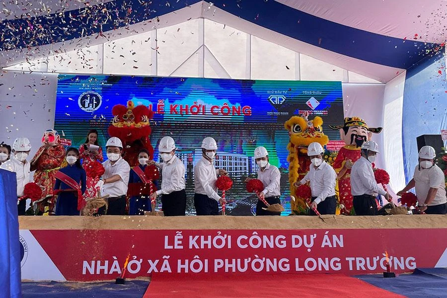 Dự án nhà ở xã hội phường Long Trường, TP Thủ Đức là một trong 18 dự án TP sẽ triển khai trong năm 2022. Ảnh: VIỆT HOA