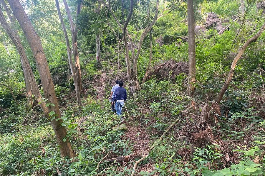 Khu đất mà Công ty TNHH MTV Xuân Phúc Phú Quốc xin đầu tư dự án. Ảnh: ĐĂNG CƯỜNG