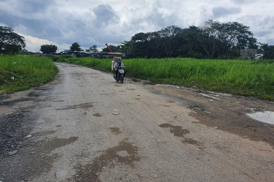 Dự án thành phần khu 6B (khu dân cư 6B-1,2) ở đường Phạm Hùng nối dài. Ảnh: KIÊN CƯỜNG