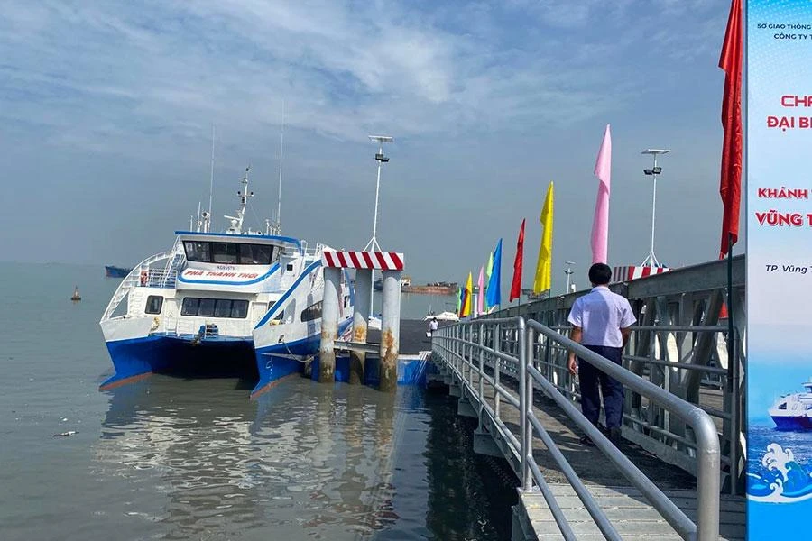 Tuyến phà biển Cần Giờ - Tiền Giang đang được các ngành chức năng nghiên cứu để đưa vào hoạt động trong năm 2022. Ảnh: ĐT