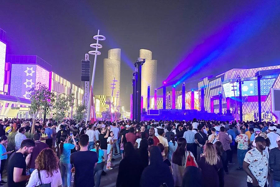 Đường phố Qatar nhộn nhịp lễ hội bóng đá kéo dài suốt một tháng. Ảnh: GETTY IMAGES