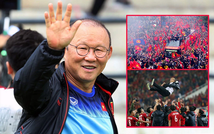 HLV Park Hang-seo chia tay bóng đá VN sau khi để lại nhiều dấu ấn lịch sử và thành tích vượt trội ở khu vực. Ảnh: CTV