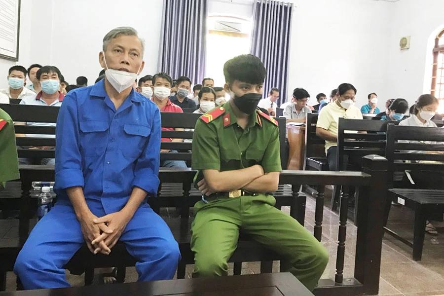 Bị cáo Trịnh Sướng tại phiên tòa phúc thẩm. Ảnh: LV