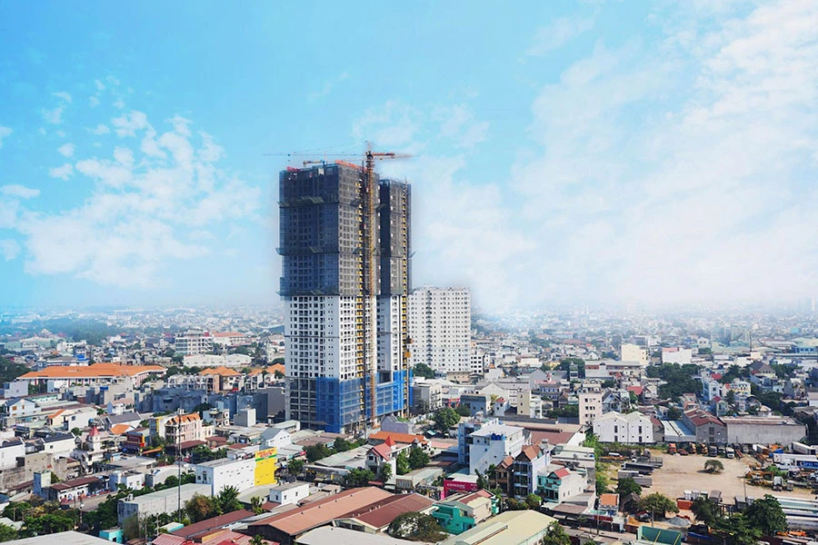 Một dự án nhà ở vừa túi tiền đang được phát triển tại tỉnh Bình Dương. Ảnh: Q.HUY