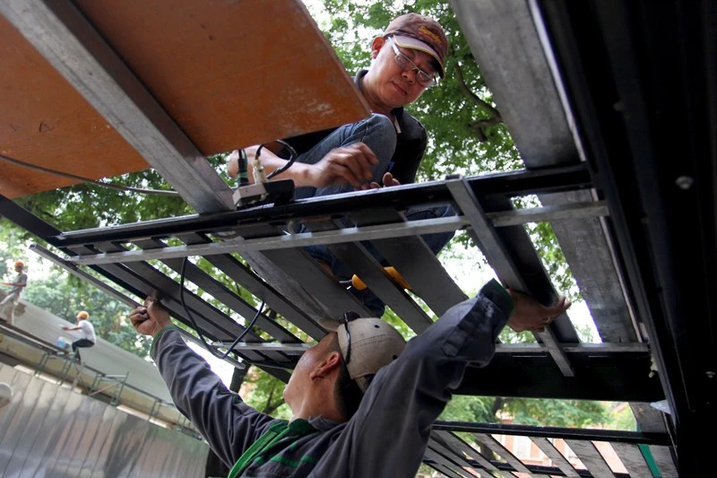 Chùm ảnh: Đường sách TP.HCM trước ngày khánh thành ảnh 9