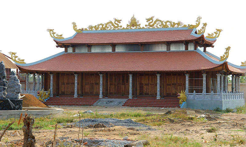 Công trình nhà thờ tổ của Hoài Linh đóng cửa im lìm ảnh 1