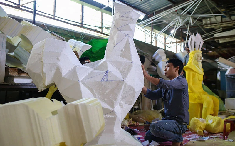 đại gia đình gà cho đường hoa tết Đinh Dậu 2017