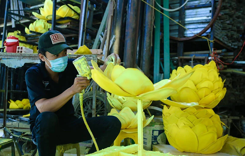 đại gia đình gà cho đường hoa tết Đinh Dậu 2017