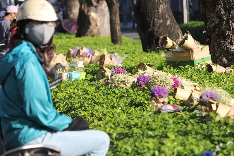 “Con đường tình yêu” rực rỡ quà và hoa Valentine ảnh 13