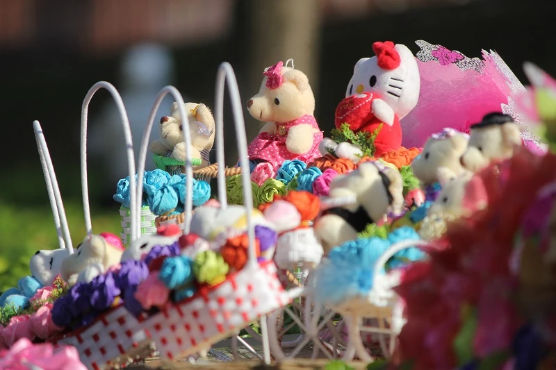 “Con đường tình yêu” rực rỡ quà và hoa Valentine ảnh 15