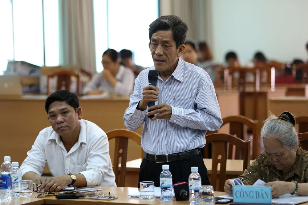 Toàn cảnh lãnh đạo Ban Tiếp dân TW và TP.HCM gặp dân Thủ Thiêm ảnh 6