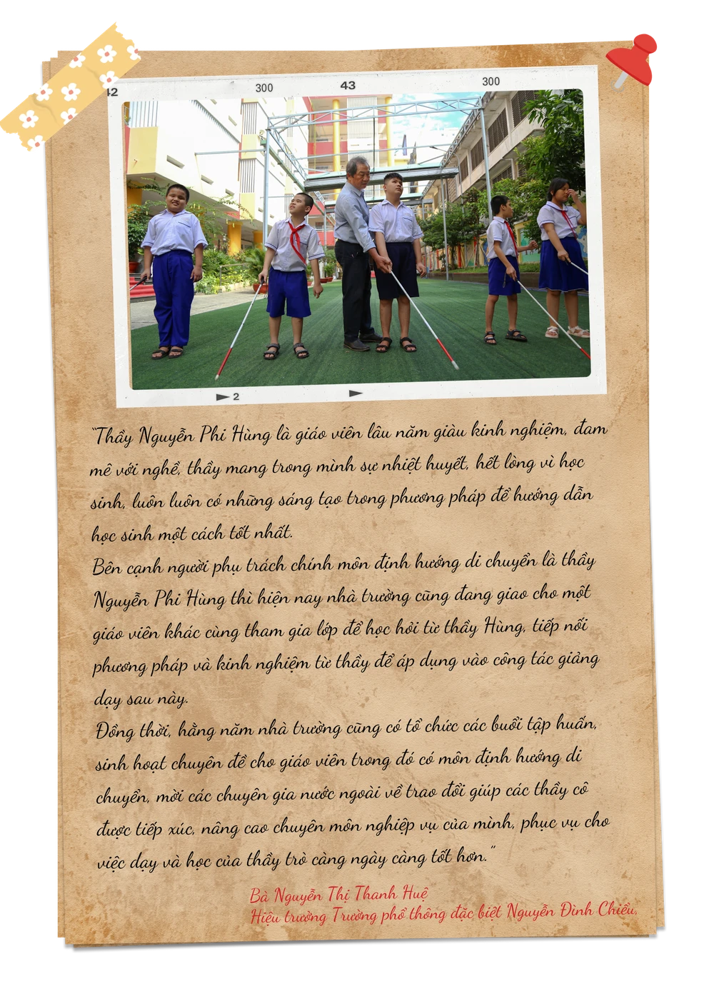 học sinh khiếm thị