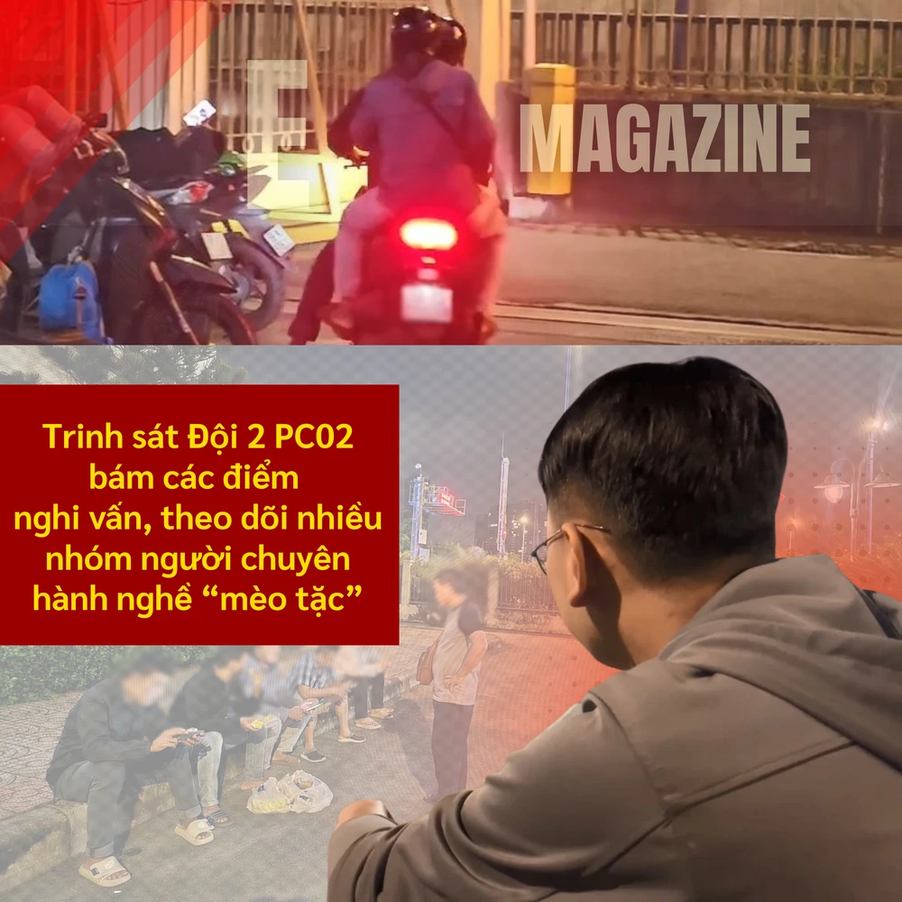 ẢNH GHÉP 5 - Trinh sát Đội 2 PC02 bám sát các điểm nghi vấn, theo dõi nhiều nhóm người chuyên hành nghề “mèo tặc” (2-3 ảnh).png