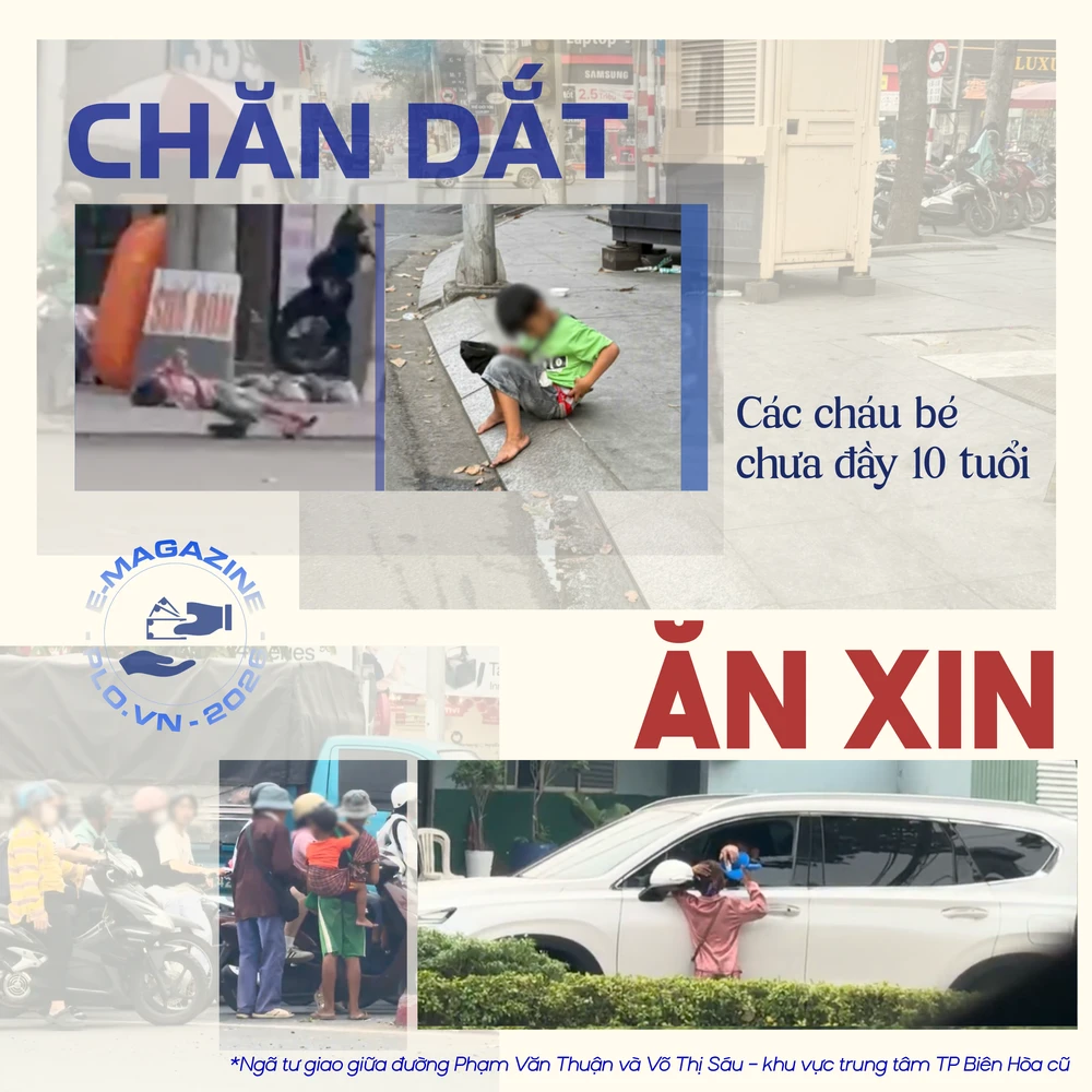 ẢNH GHÉP 4 - Dòng xe chờ đèn đỏ tại ngã tư giao giữa đường Phạm Văn Thuận và Võ Thị Sáu – khu vực trung tâm TP Biên Hòa cũ (2 ảnh) + Một cháu bé chưa đầy 10 tuổi mặc áo thun, quần.png
