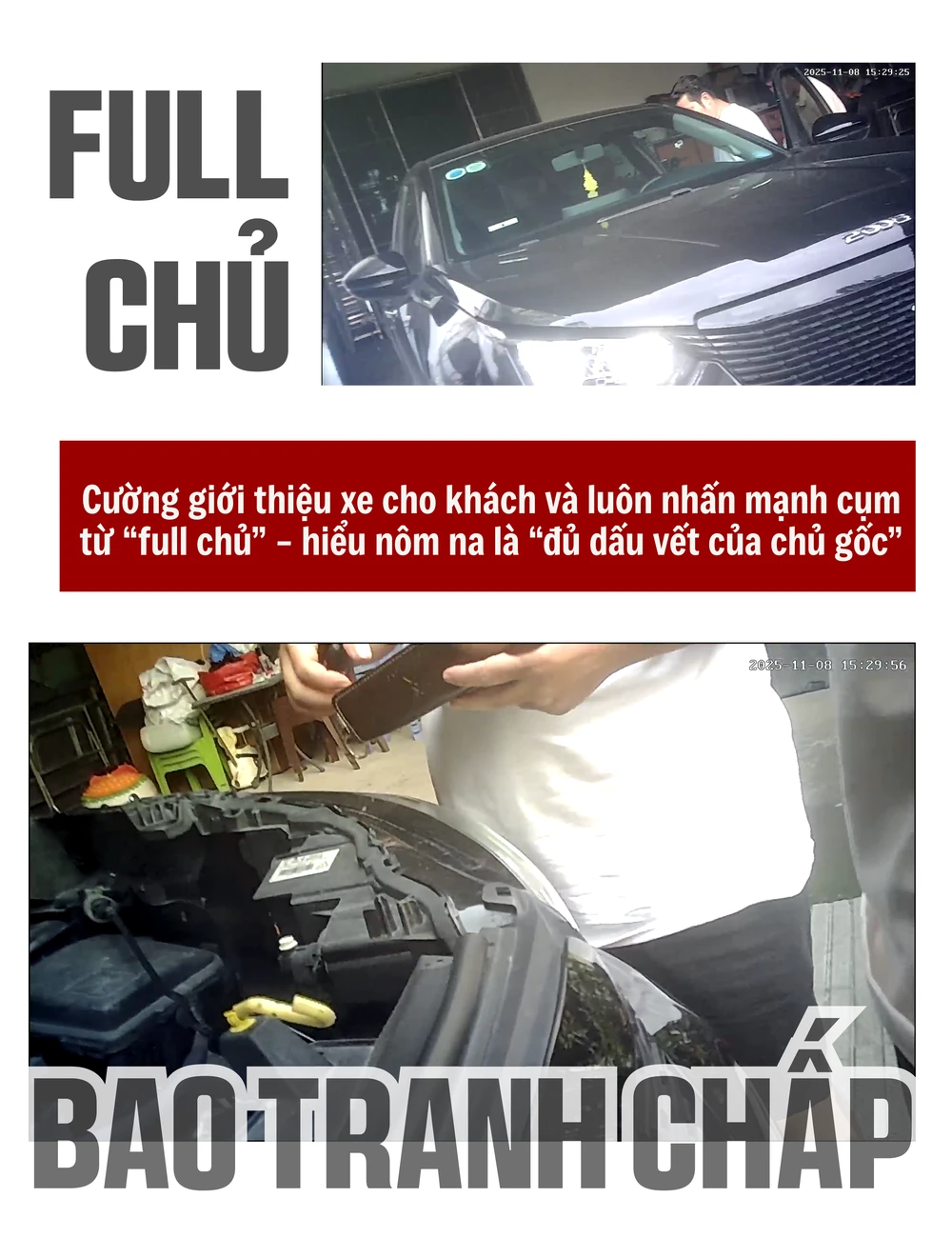 ẢNH GHÉP 6 - Cường giới thiệu xe cho khách và luôn nhấn mạnh cụm từ _full chủ_ - hiểu nôm na là _đủ dấu vết của chủ gốc_ (2 ẢNH).png