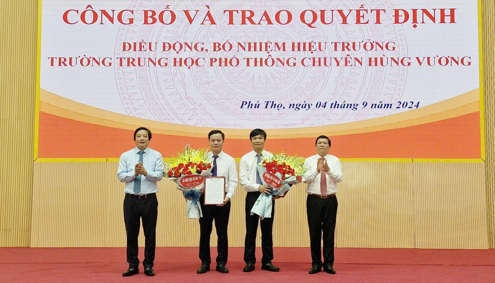 Trường THPT Chuyên Hùng Vương ở Phú Thọ có hiệu trưởng mới