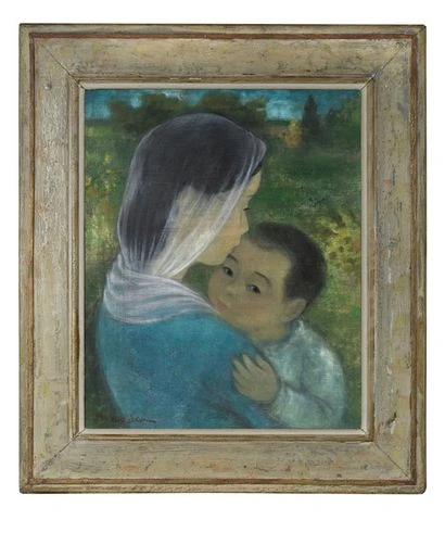 Tranh của họa sĩ Trần Văn Cẩn plo