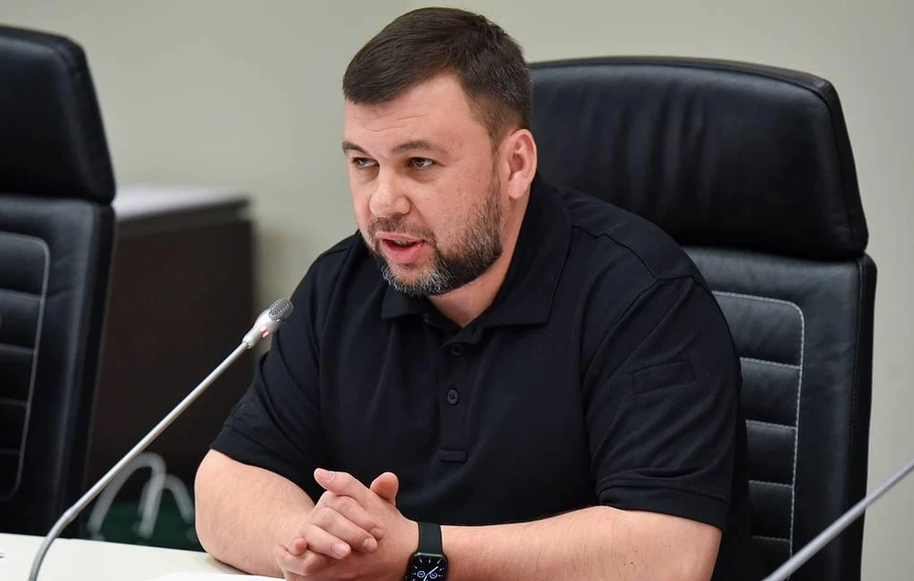 Ông Denis Pushilin - lãnh đạo Cộng hòa nhân dân Donetsk tự xưng ở miền đông Ukraine. Ảnh: TASS