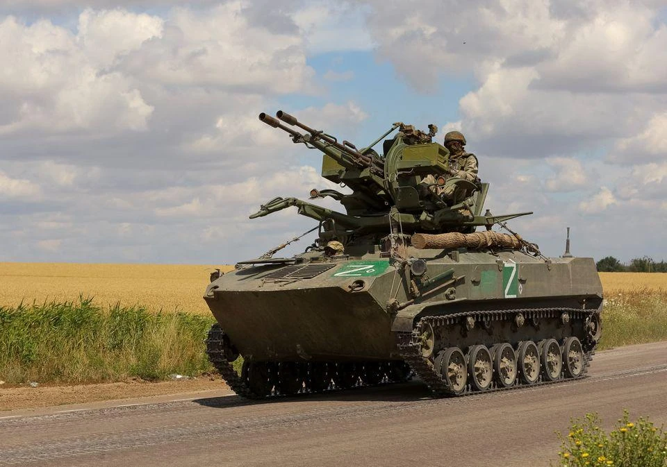 Xe tăng Nga trong chiến dịch quân sự ở Ukraine. Ảnh: REUTERS