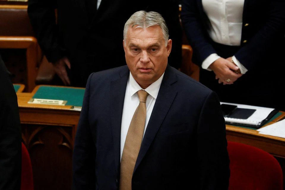 Thủ tướng Hungary - ông Viktor Orban tham dự kỳ họp quốc hội Hungary ở thủ đô Budapest ngày 26-9. Ảnh: REUTERS