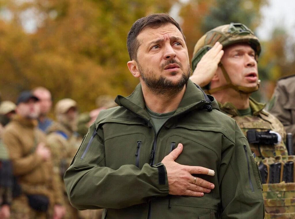 Tổng thống Ukraine - ông Volodymyr Zelensky. Ảnh: VĂN PHÒNG TỔNG THỐNG UKRAINE Tổng thống Ukraine - ông Volodymyr Zelensky. Ảnh: VĂN PHÒNG TỔNG THỐNG UKRAINE