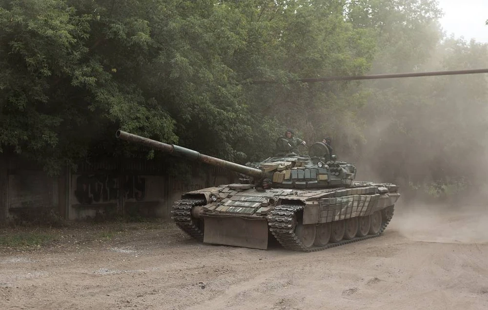 Xe tăng Nga trong chiến dịch quân sự ở Ukraine. Ảnh: TASS