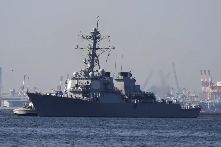 Tàu khu trục USS Milius của Hải quân Mỹ: Ảnh: REUTERS